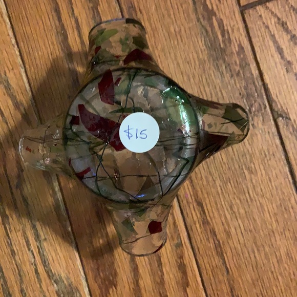 Handmade Fused Glass Miniature Slumped Vase - Picture 3 of 4